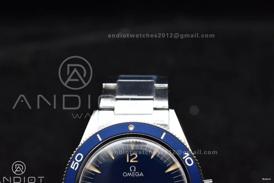 VSF Edition Bracelet A8912 1:1 On 300 SS Clone Seamaster Blue Best Heritage Super Dial 1226